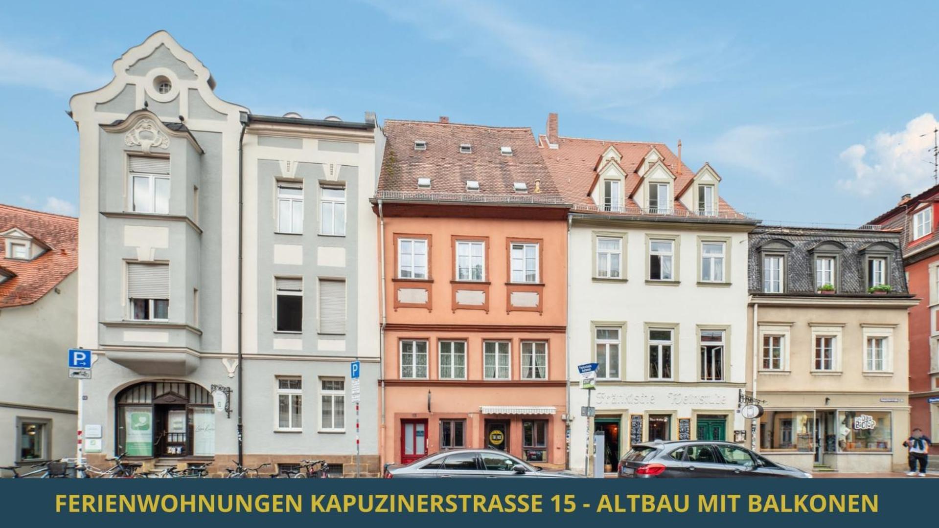 Neu Kapapart15 - 6 Schoene Fewos Mit Einbaukueche, Bad Und Balkon In Der Altstadt Auf Bambergs Insel ภายนอก รูปภาพ